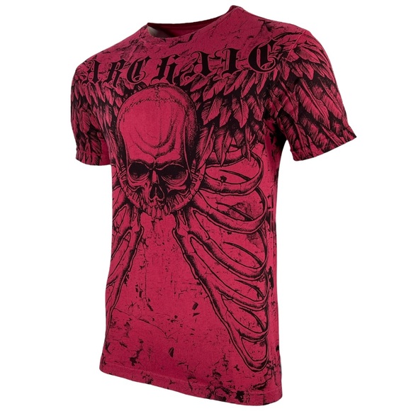 ARCHAIC by AFFLICTION Mens T-Shirt COLLISION Cross - Picture 6 of 9